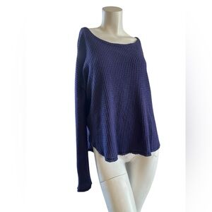 Cozy Royal Blue Knit Sweater